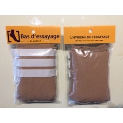 Pack de 10 sachets de 10 bas d’essayage toutes tailles (pour revente)