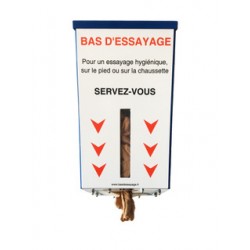 Distributeur de bas d'essayage avec recharge de 500 bas