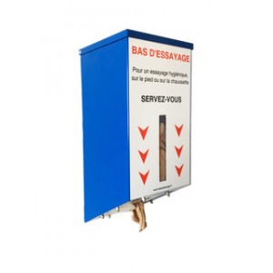 Option peinture pour distributeur de bas d'essayage